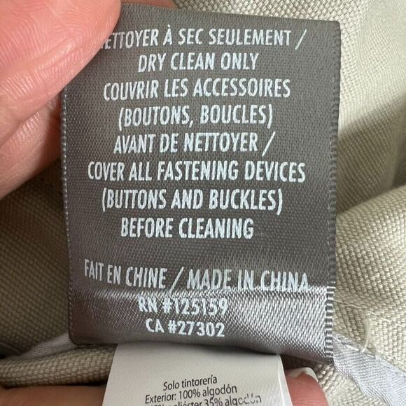 Soia and Kyo Jacket Womens XS Cream Military Field Utility Pockets - Picture 9 of 12